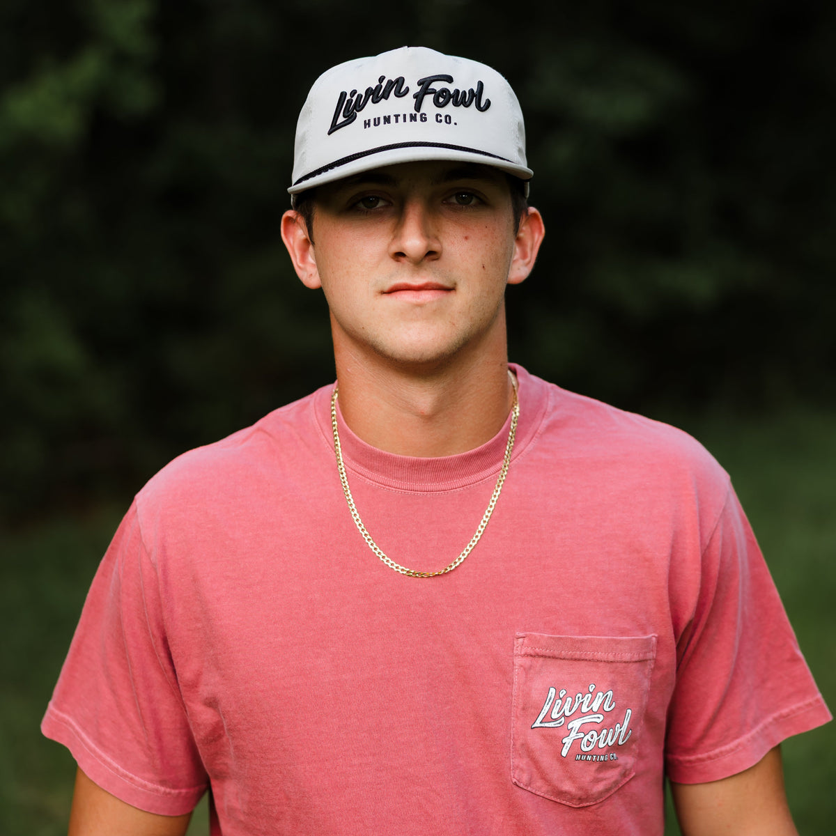 3D Script Logo Gray Rope Hat
