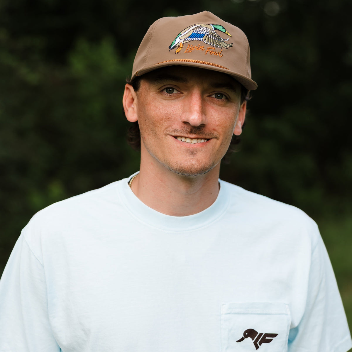 Flying Mallard Brown Rope Hat