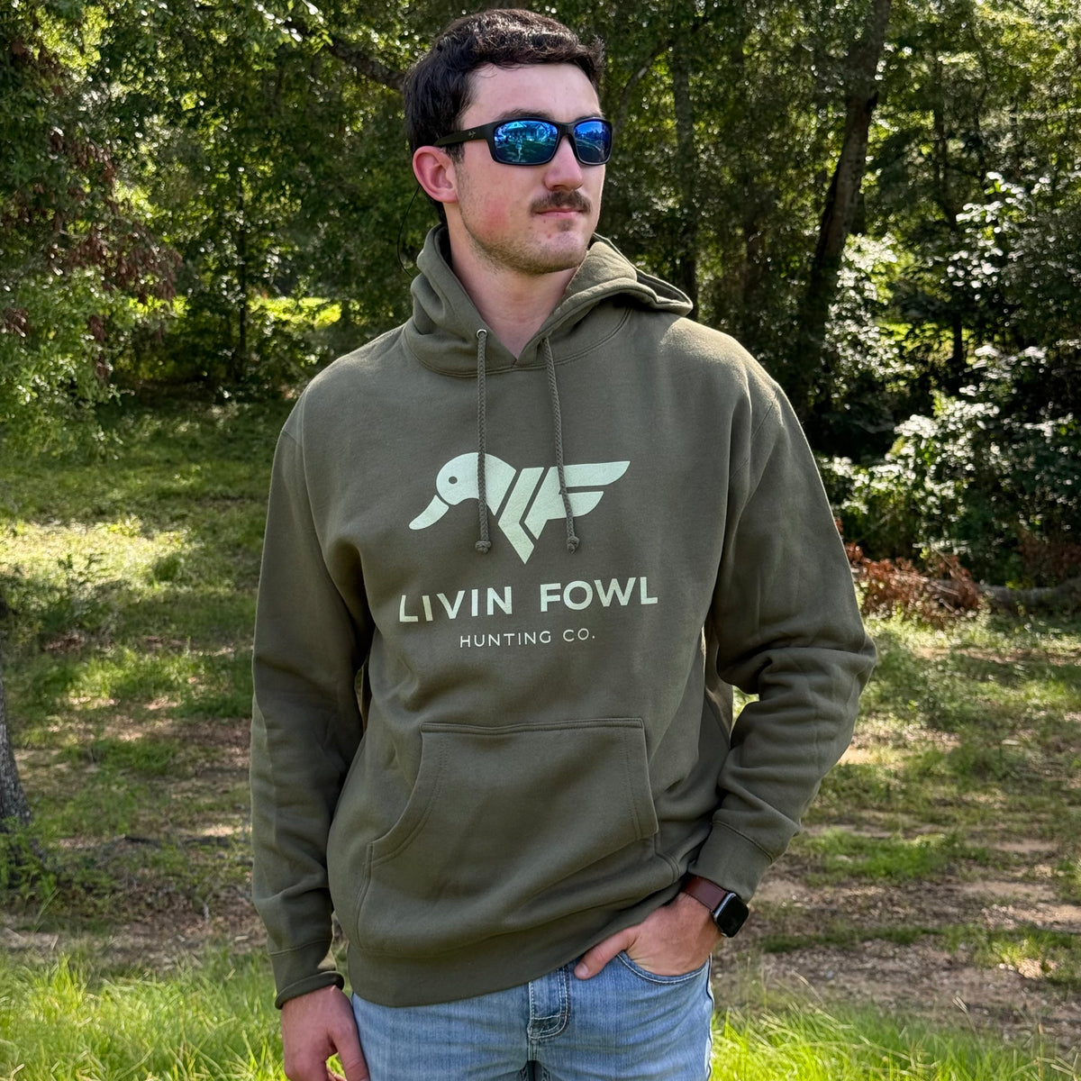 Army Two-Tone Livin Fowl Logo Heavyweight Hoodie