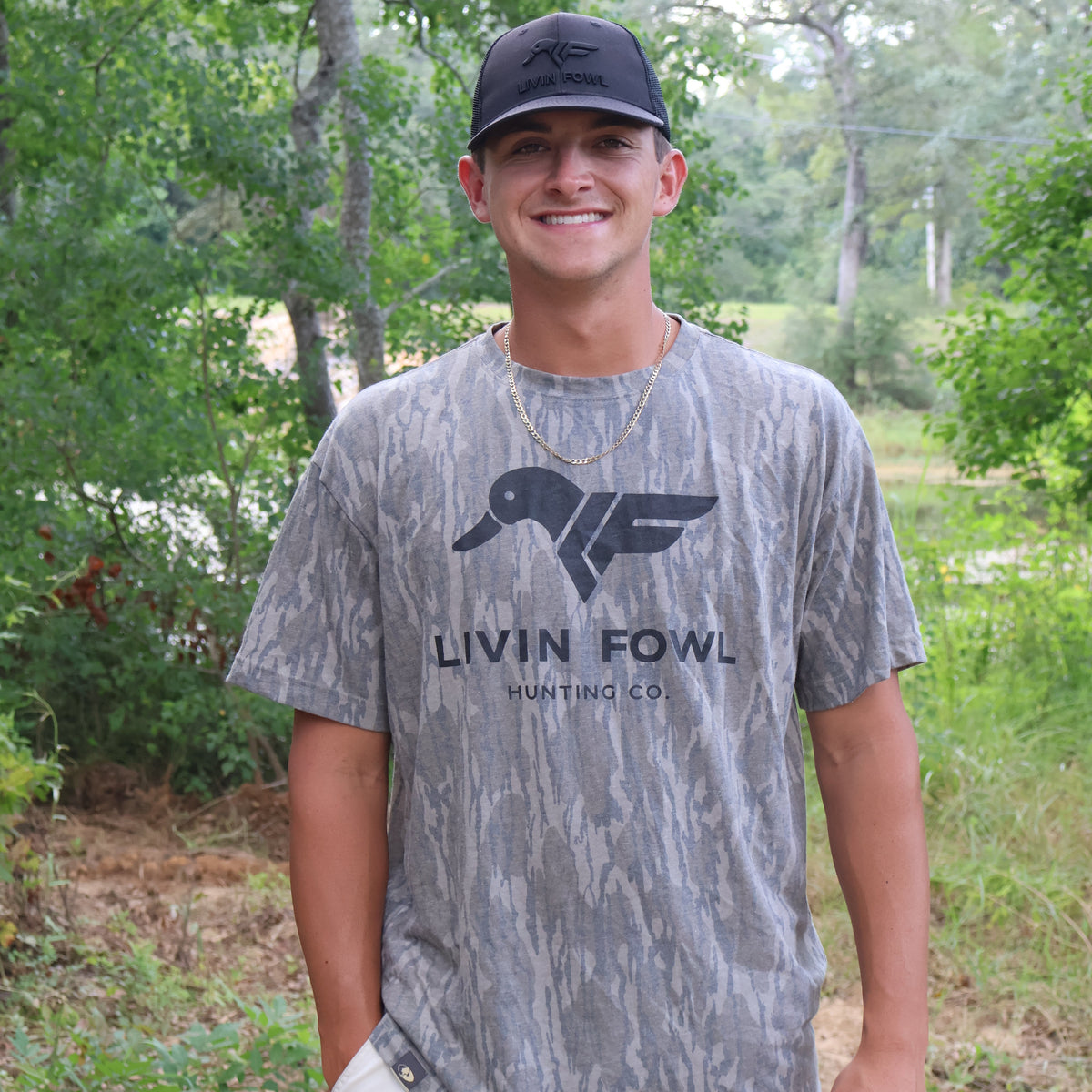 LF Logo - SS Faded Mossy Oak Bottomland