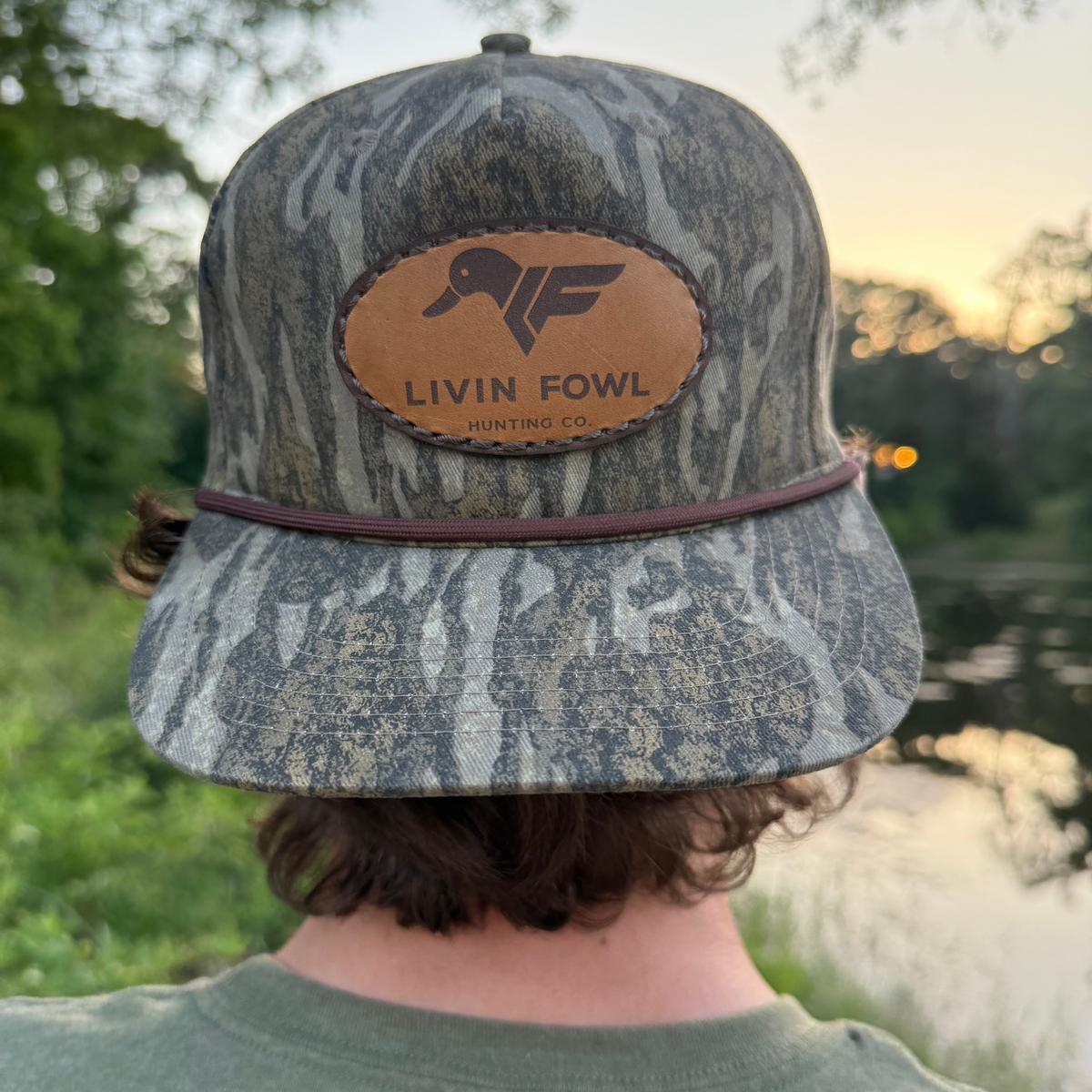 Leather Patch Logo Bottomland Rope Hat
